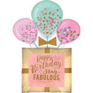 32" Fabulous Birthday Gift Super Shape Balloon(1 Count) - Set With Style