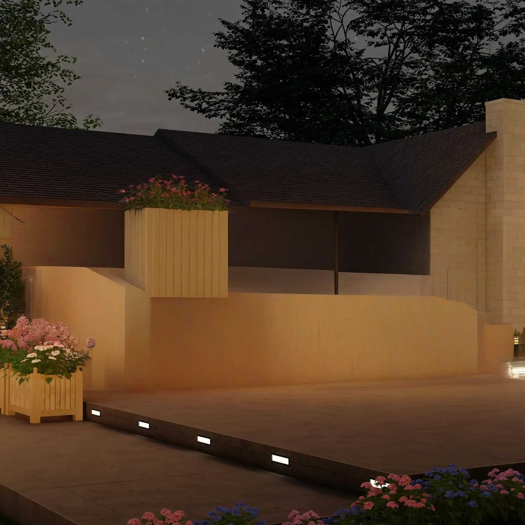 house with an empty patio