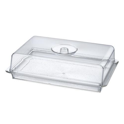 Acrylic Rectangle Serveware With Dome Lid - Set With Style