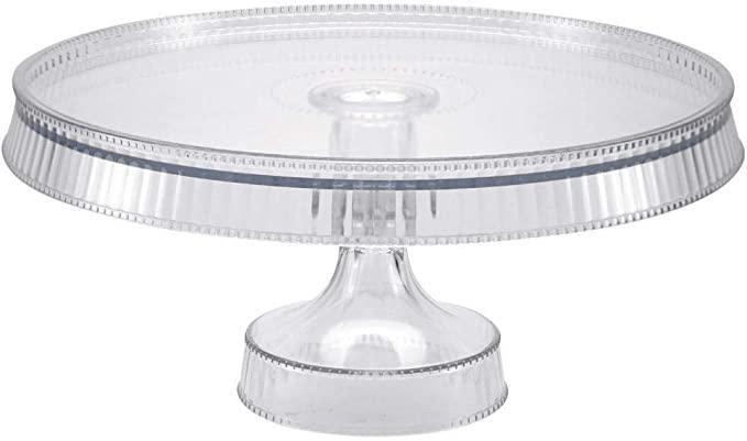 10.5" Cake Stand - Clear - Set With Style