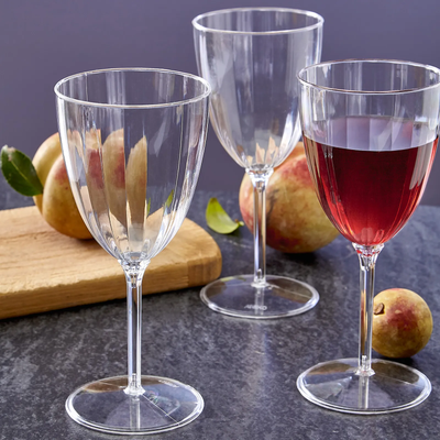 Clear Stemmed Wine Glasses (6ct) - Set With Style