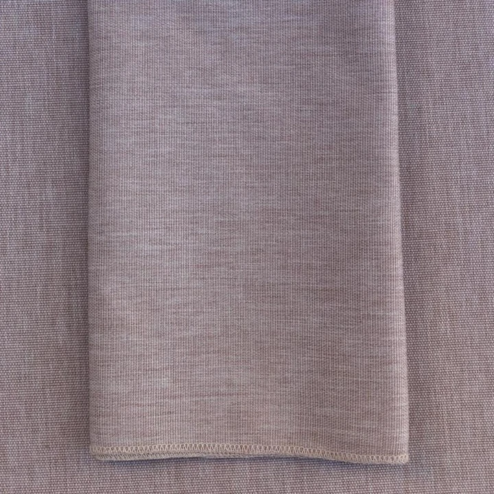 Taupe/Cream Stitching Cloth Napkins - 6 Count - Set With Style