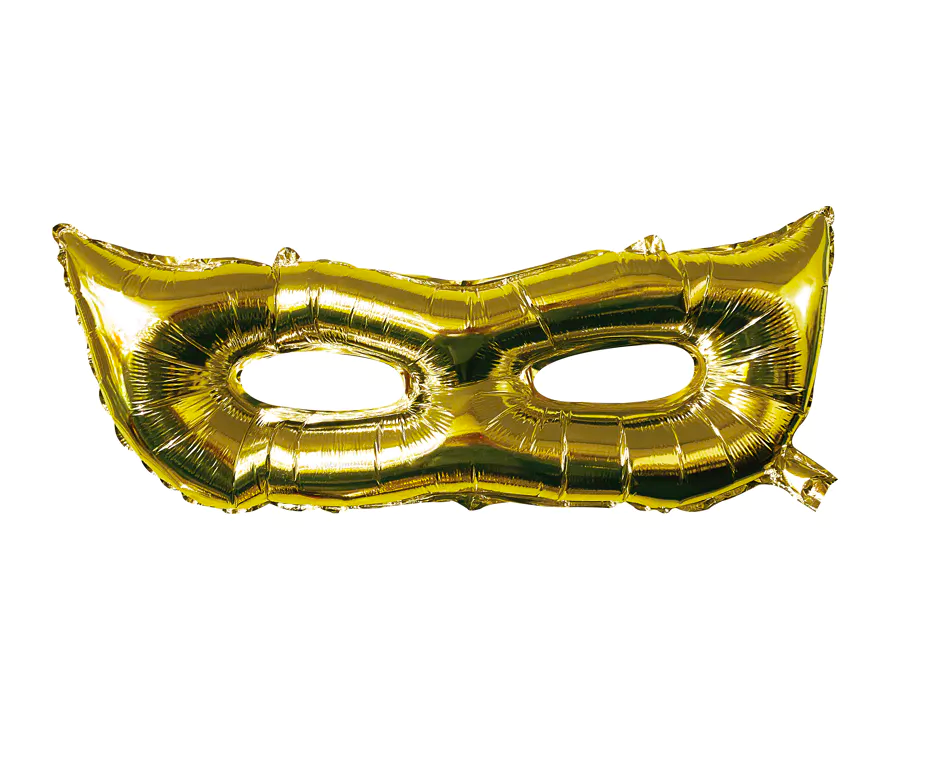 Gold Purim Masquerade Balloon - Set With Style