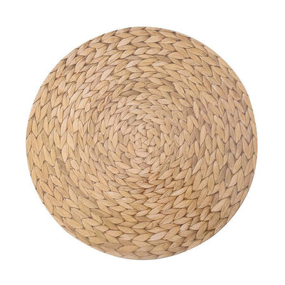 13" Natural Woven Rattan Print Round Charger (12 Count)