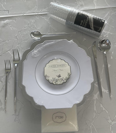 The Splendid Silver Shabbat Table Package (Service For 16)