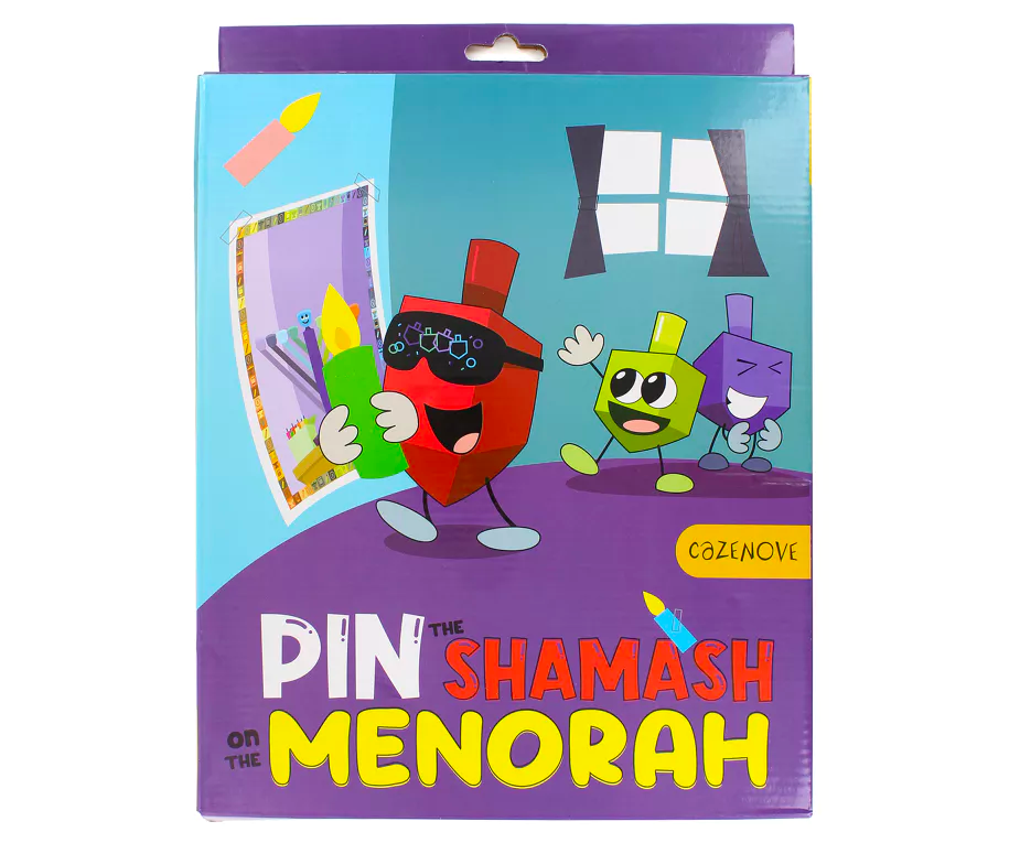 Pin the Shamash on the Menorah (1 Count)