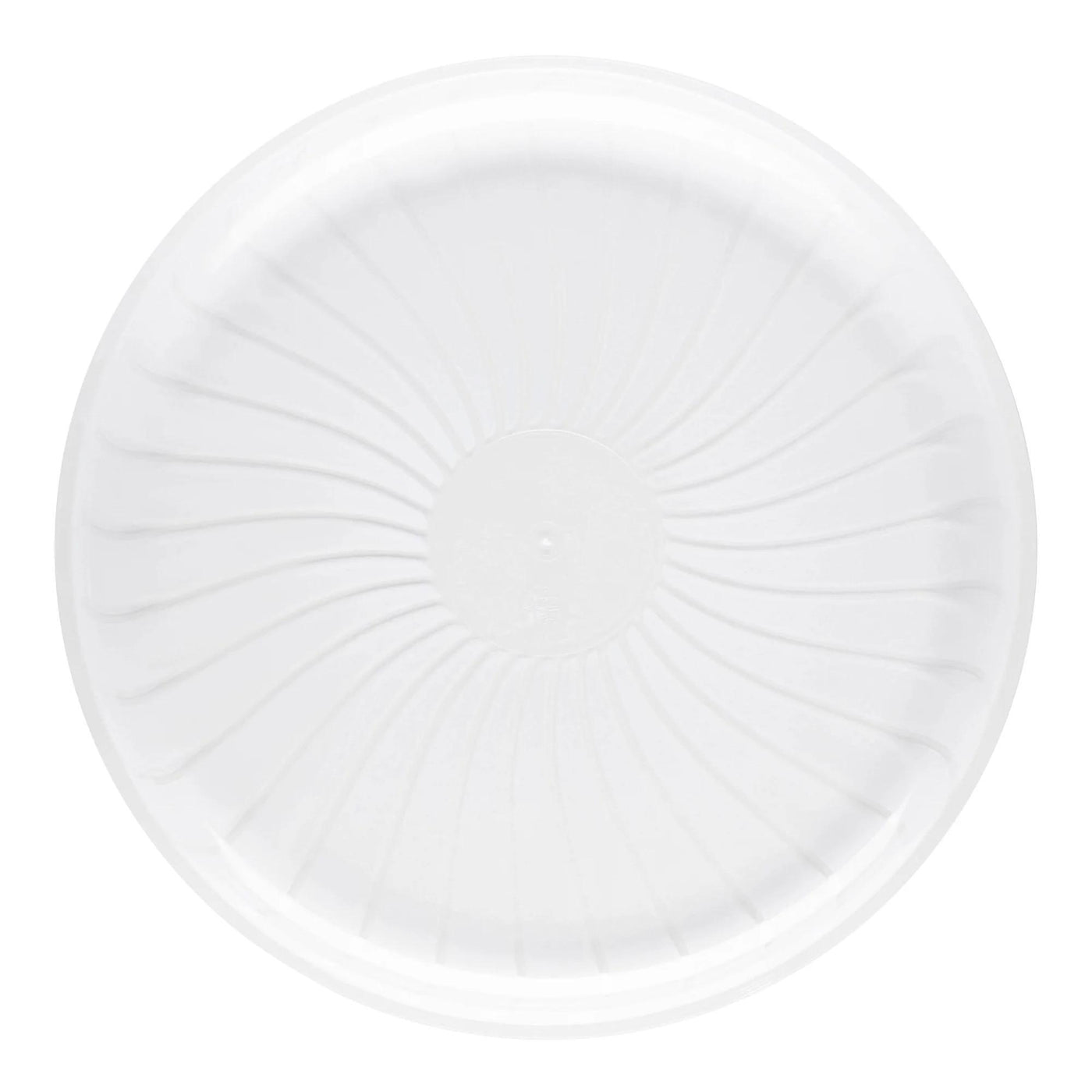 14" Clear Pavilion Round Disposable Plastic Tray (2 Count)