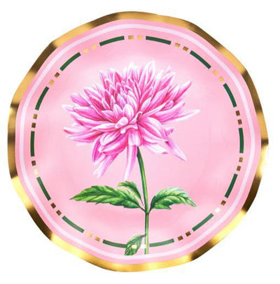 Dhalia Garden Wavy Paper Plate Collection