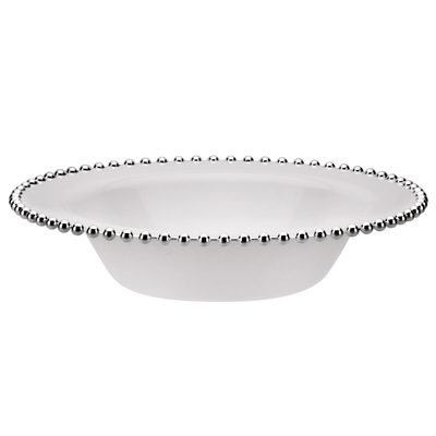 Pearl With Silver Beaded Dinnerware Collection