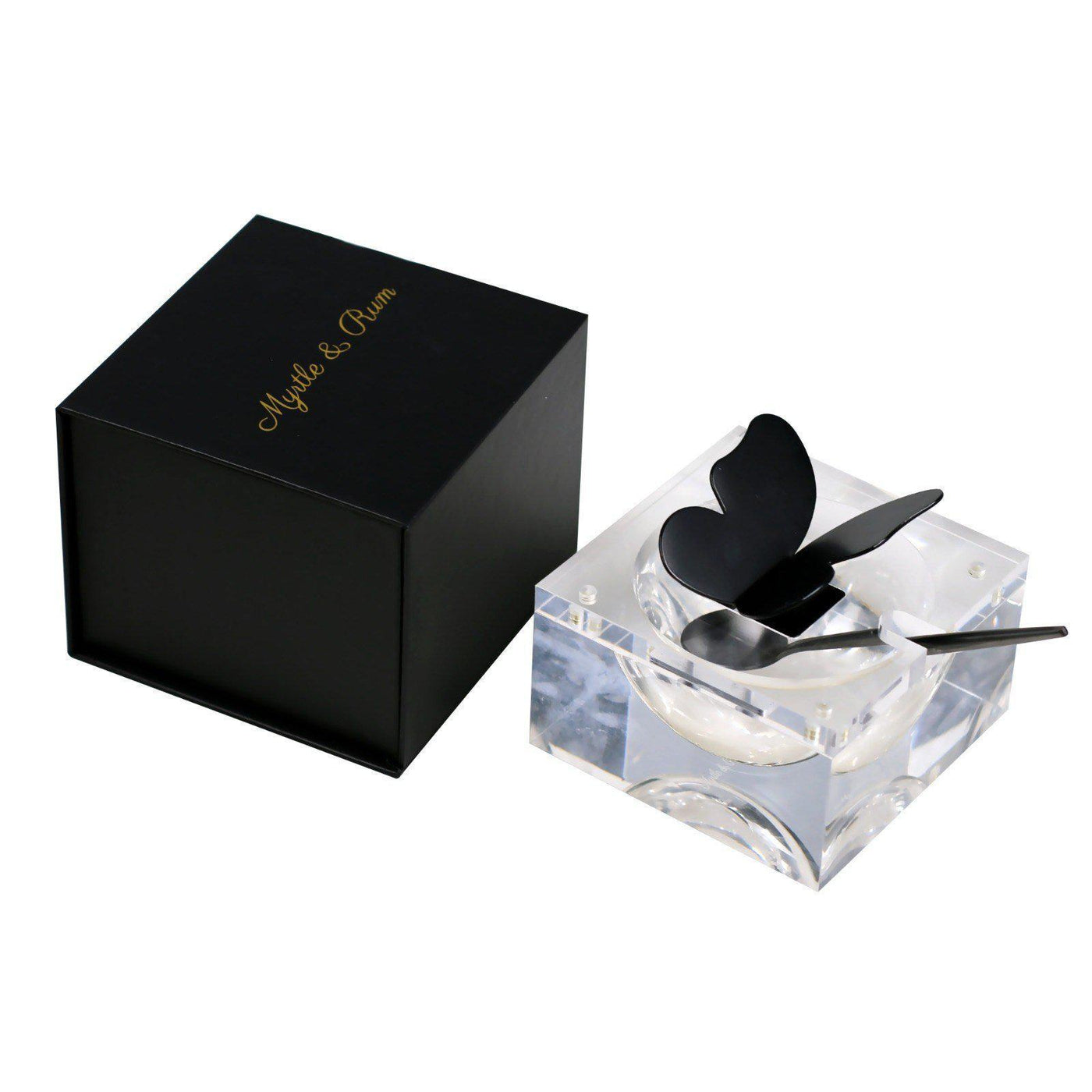 Luxe Honey Dish | Black Butterfly Knob