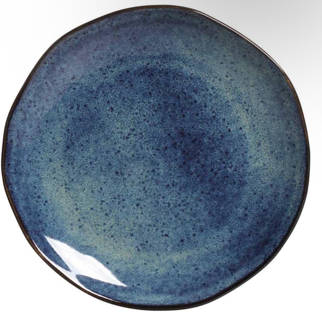 Jeans Organic Stoneware Small Round Platter (1 Count)