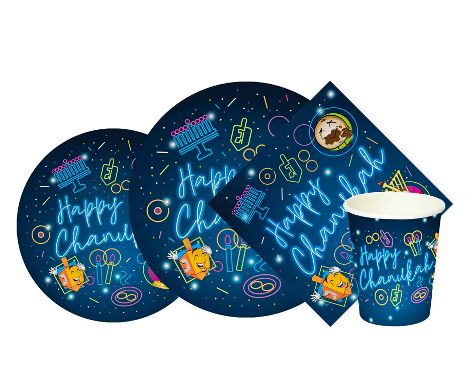 Glowing Chanukah Dinnerware Collection