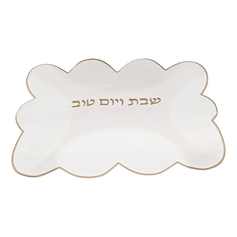 Scalloped Edge Corduroy Challah Cover