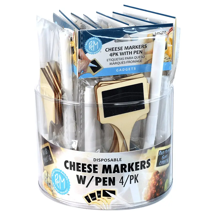 Cheese Markers With Pen (1 Count) - Set With Style