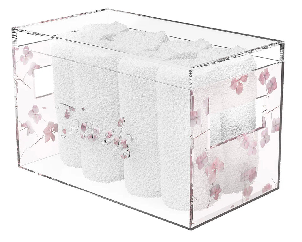 Hydrangea Towel Box (1 Count)