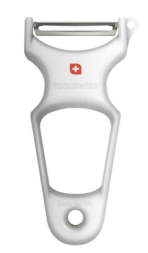 Toolswiss Classinox - Vegetable Peeler SS Blade, White (1 Count)