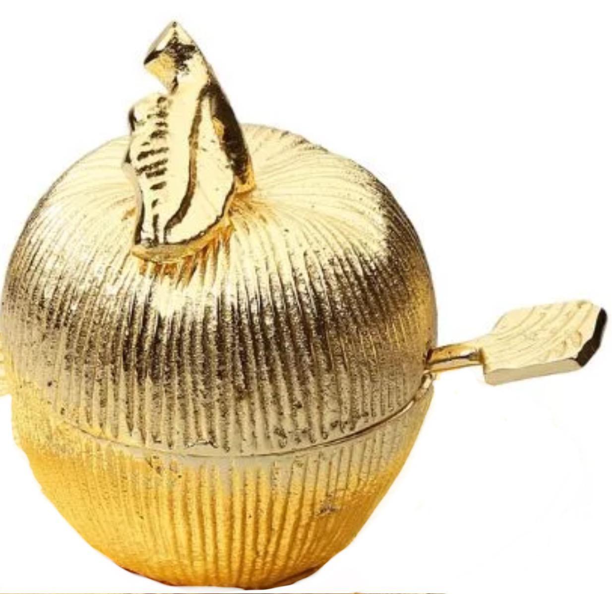 Brass Gold Apple Bowl