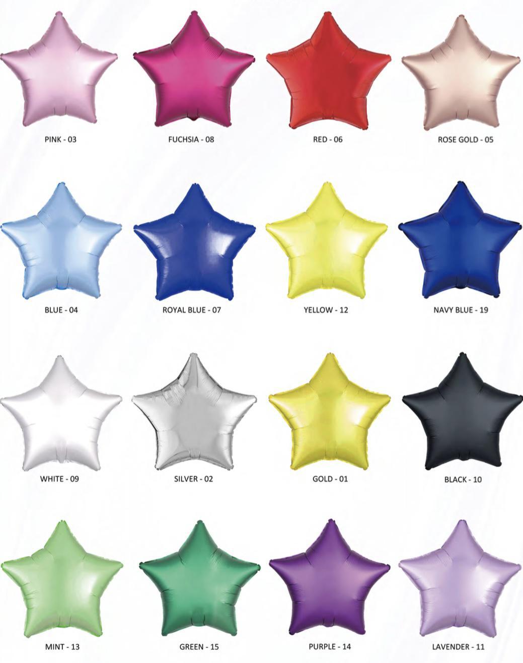 18" Foil Star Balloon Collection - Set With Style