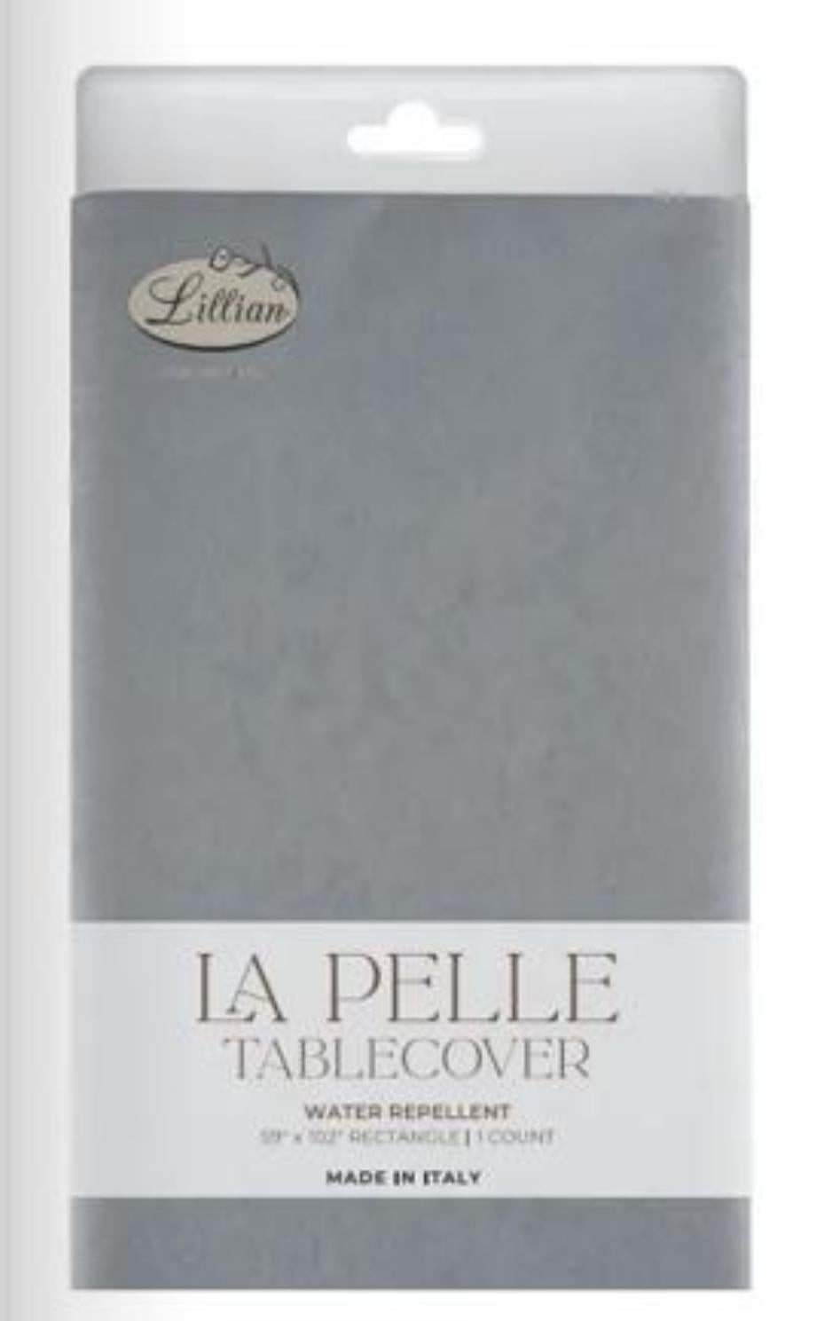 La Pelle Paper Silver Tablecloth -54"x102" (1 Count)
