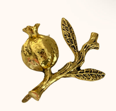 Gold Pomegranate Napkin Ring (6 Count)