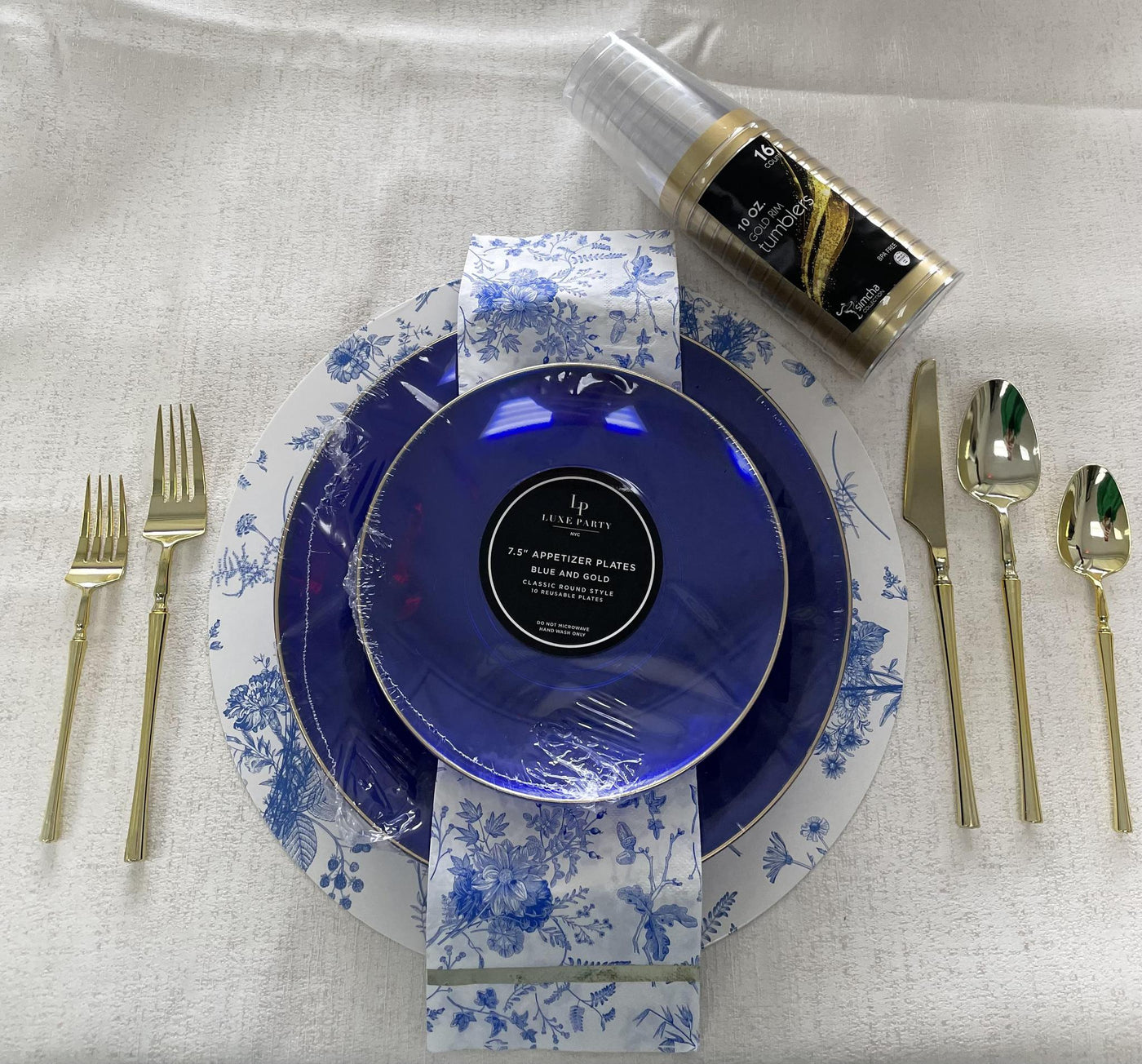 The Blue Elegant Chinoiserie Package (Service For 12)
