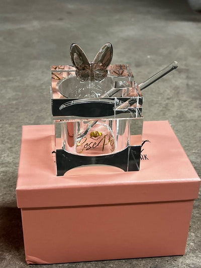 Crystal Butterfly Honey Dish