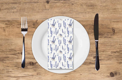 Lavender Linen Like Guest Towels (16 Count)