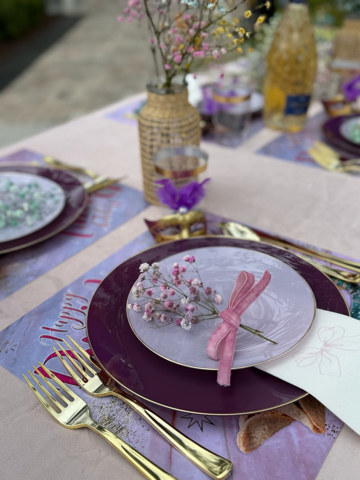 Purim Tablescape In A Box