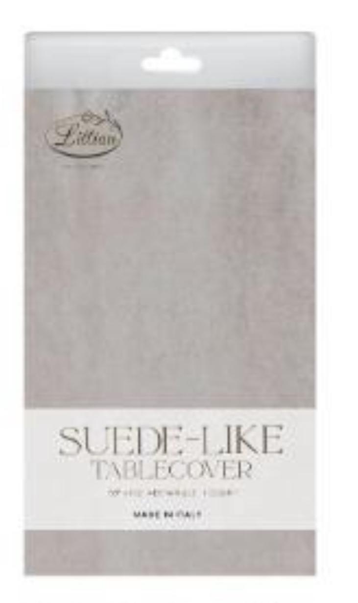 Suede-Like Hazelnut Cashmere Tablecover - 54"x102" (1 Count)