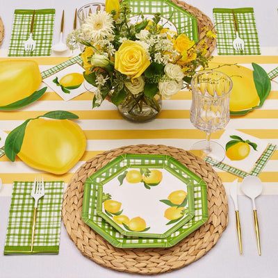 Lemon and Stem Paper Plate Collection