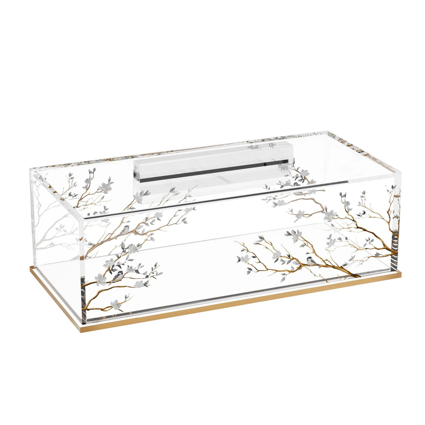 Botanical Blooms Lucite Cake Log Holder