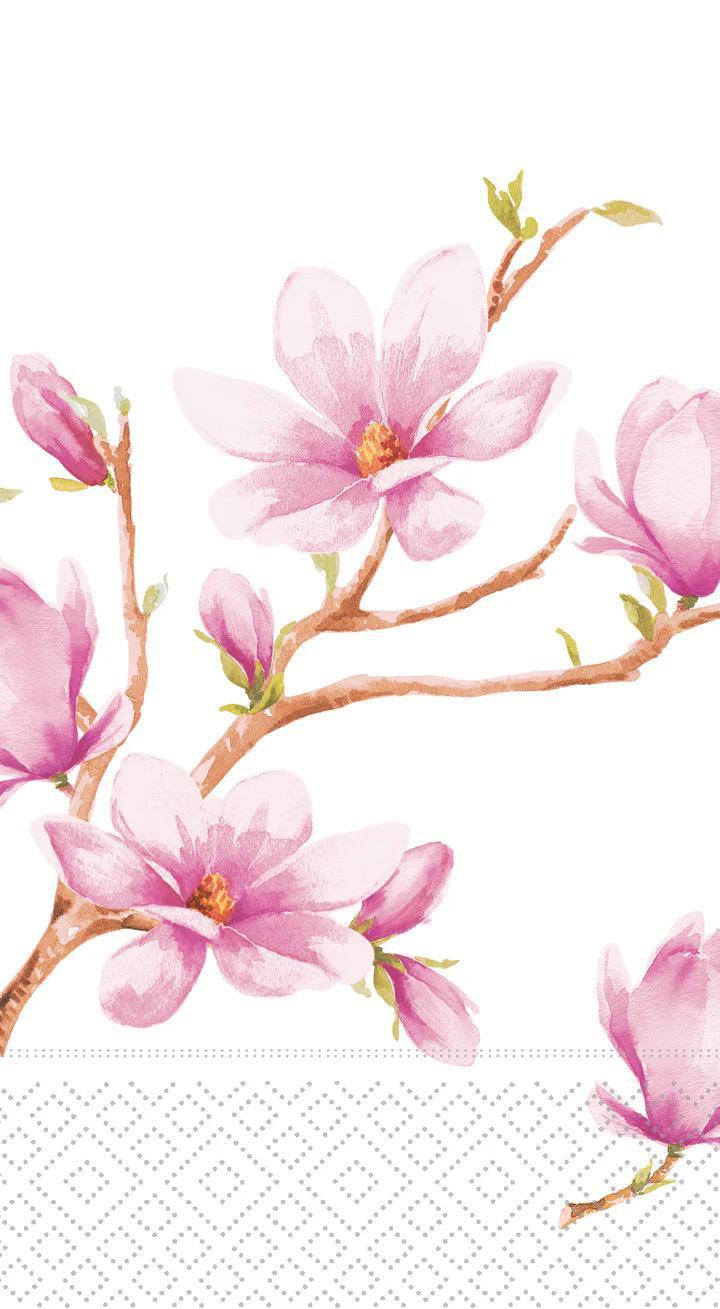 Pink Magnolia Guest Towel (16 Count)