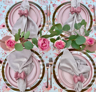 Pink Pastel Tablecloth Collection - Set With Style
