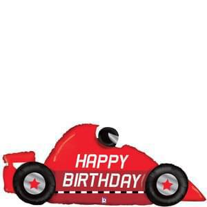 43" Race Car Birthday Balloon (1 Count) - Set With Style