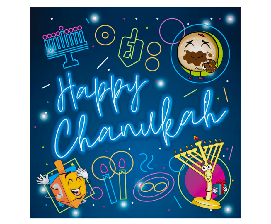 Glowing Chanukah Dinnerware Collection