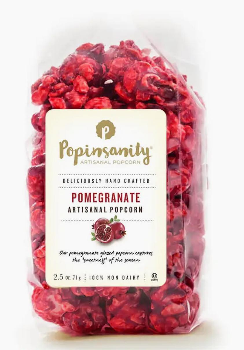 Pomegranate Flavored Gourmet Vegan Popcorn - Small Snack Bag