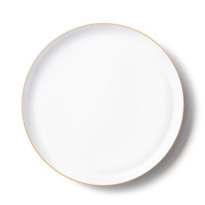 White and Gold Edge Dinnerware Collection