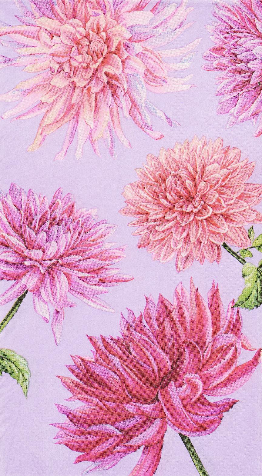 Pink Dhalia Garden Guest Towel (20 Count)