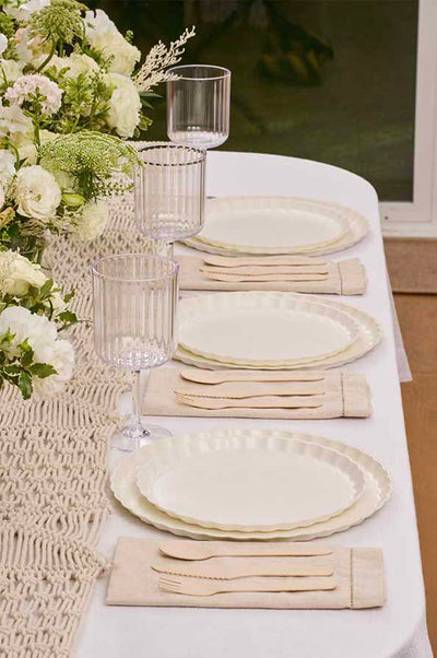 Simply Eco Compostable White Dinnerware Collection