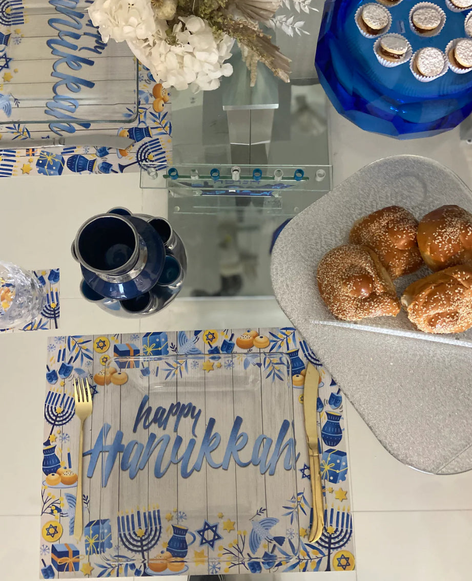 Happy Hanukkah Placemat with coaster 