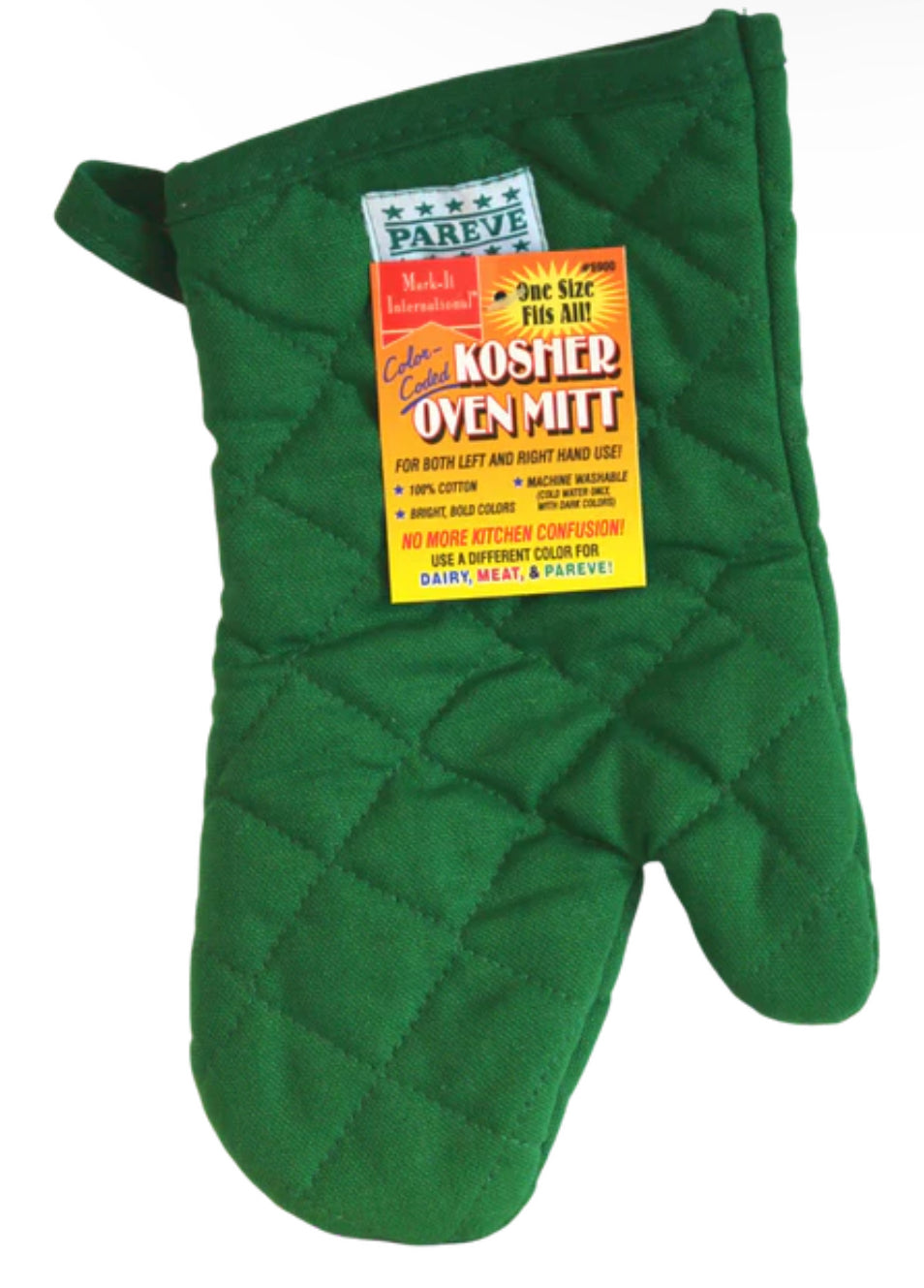 Pareve Green Oven Mitten (1 Count)