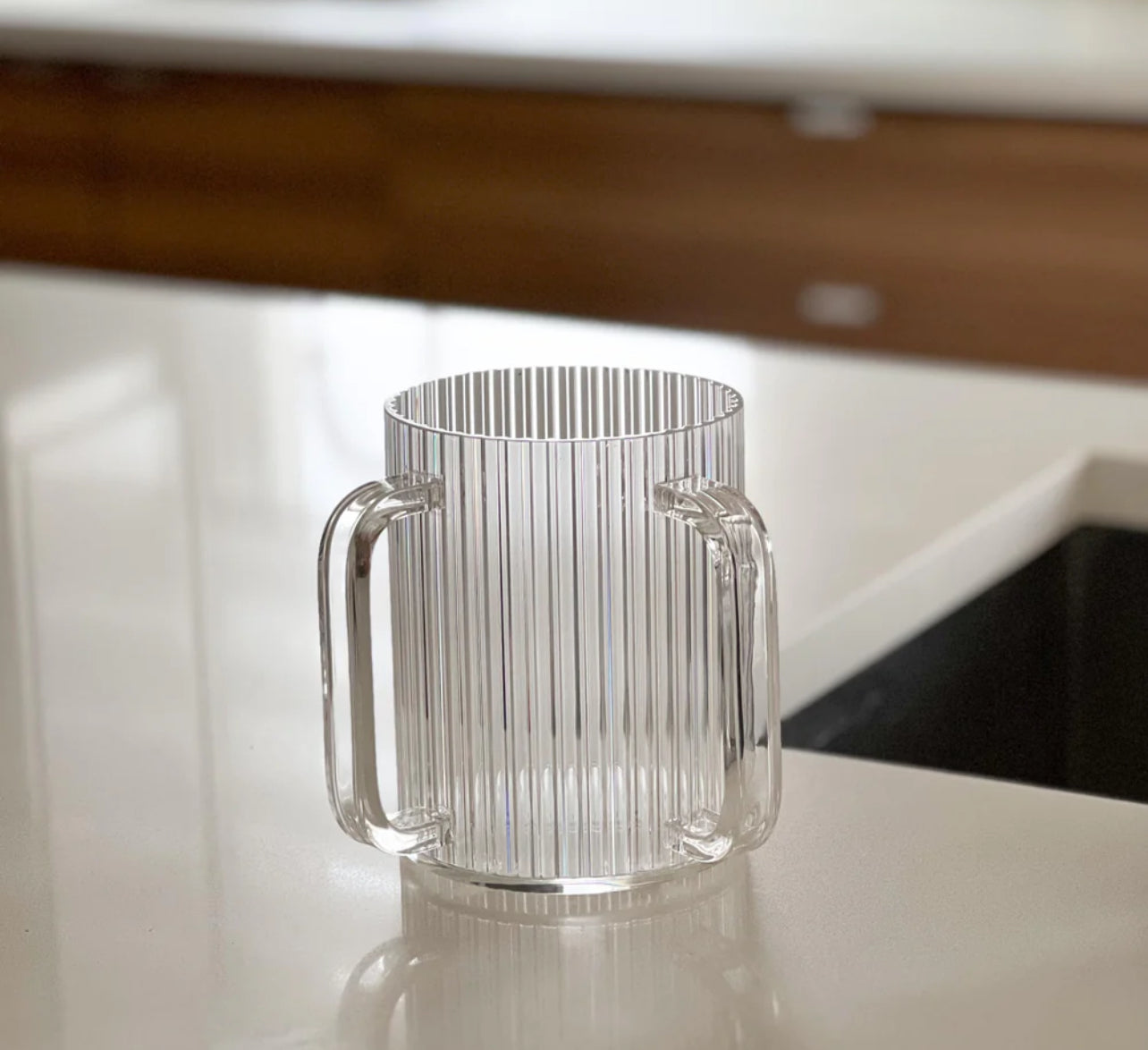 Lucite Corrugated Wash Cup (1 Count)