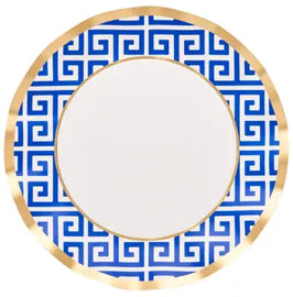 Greek Key Wavy Paper Plate Collection