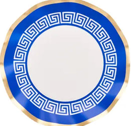 Greek Key Wavy Paper Plate Collection