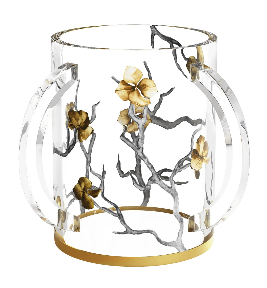 Lucite Golden Branch Washing Cup (1 Count)