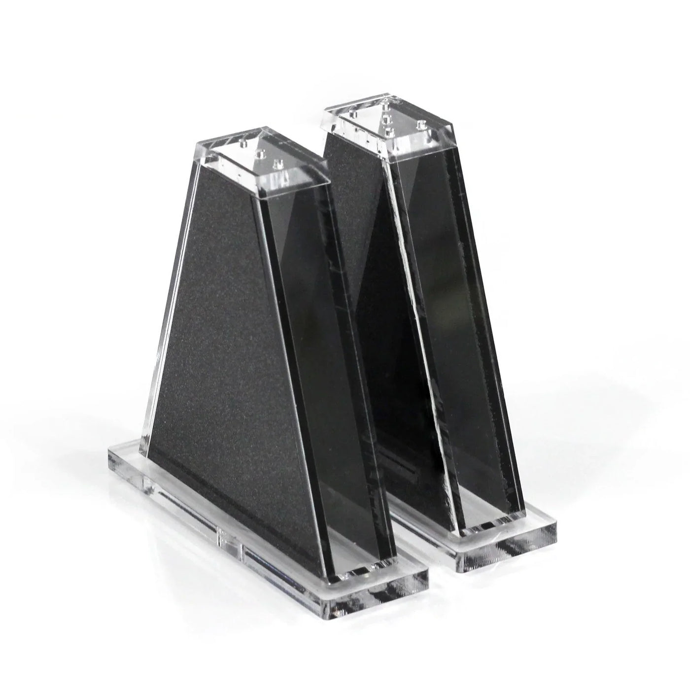 Triangle Black Glitter • Clear Salt & pepper shaker (2ct)