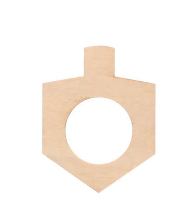 Dreidel Napkin Ring - Wood (4 Count)