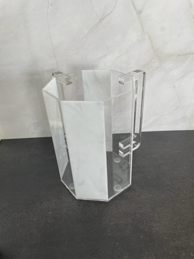 Lucite Marble Hexagon Wash Cup (1 Count)
