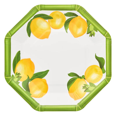 Lemon and Stem Paper Plate Collection