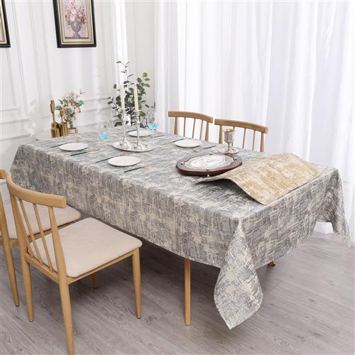 Silver Pattern Tablecloth Collection #1223